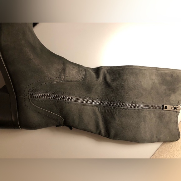 Aldo Knee high leather upper boot with side zipper. Size 6. - Picture 3 of 9